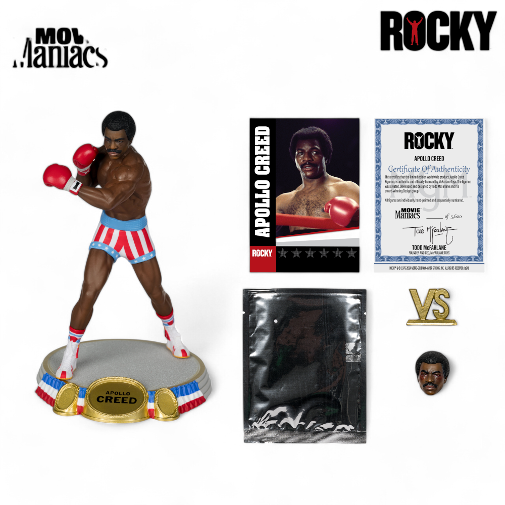 Movie Maniacs Rocky Apollo Creed 6" Limited Edition Platinum Version