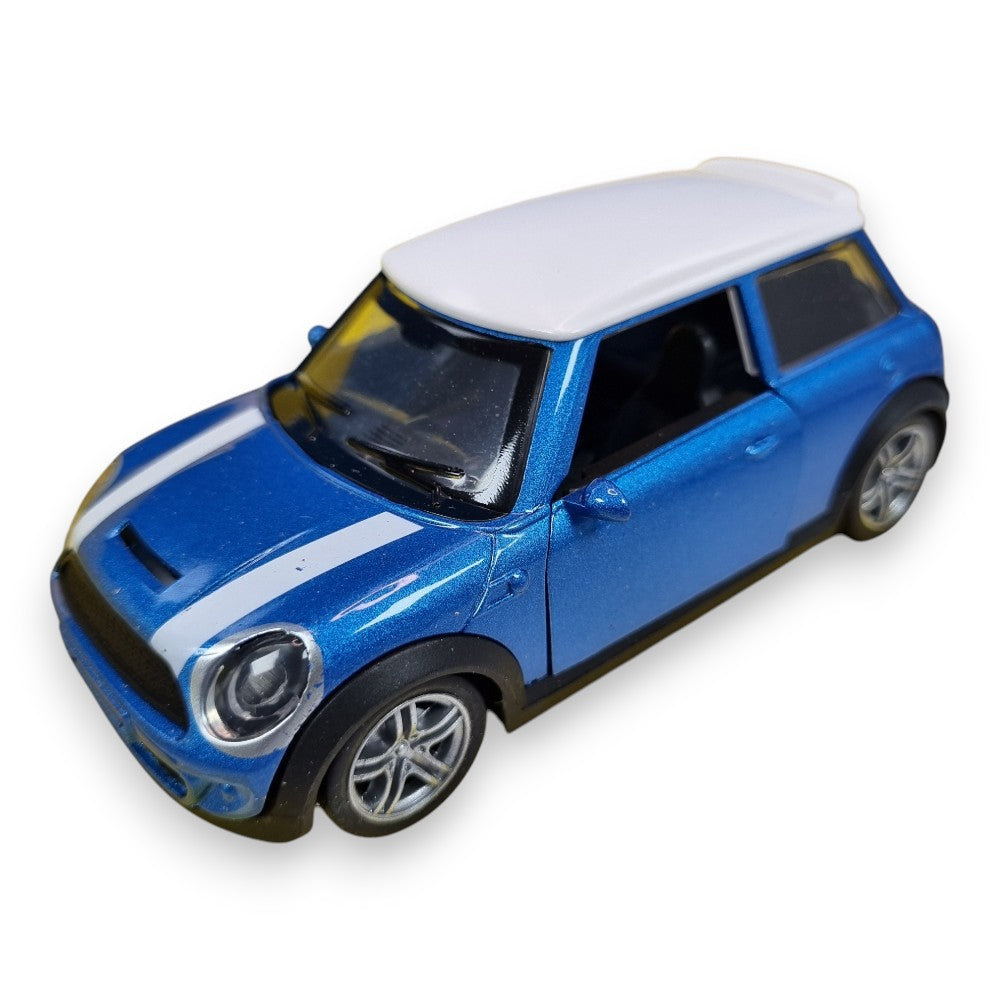 Mini Cooper 2003 Azul Luces y Sonido 1/30