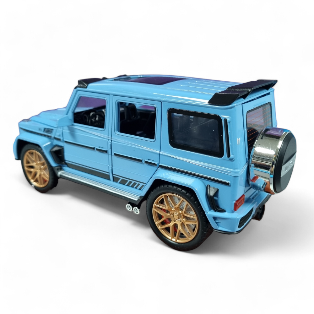 Mercedes Benz G63 Celeste Luces y Sonido 1/24