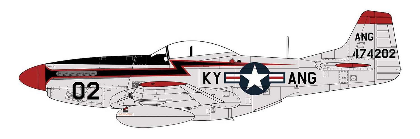 North American F-51D Mustang Model Kit 1/72