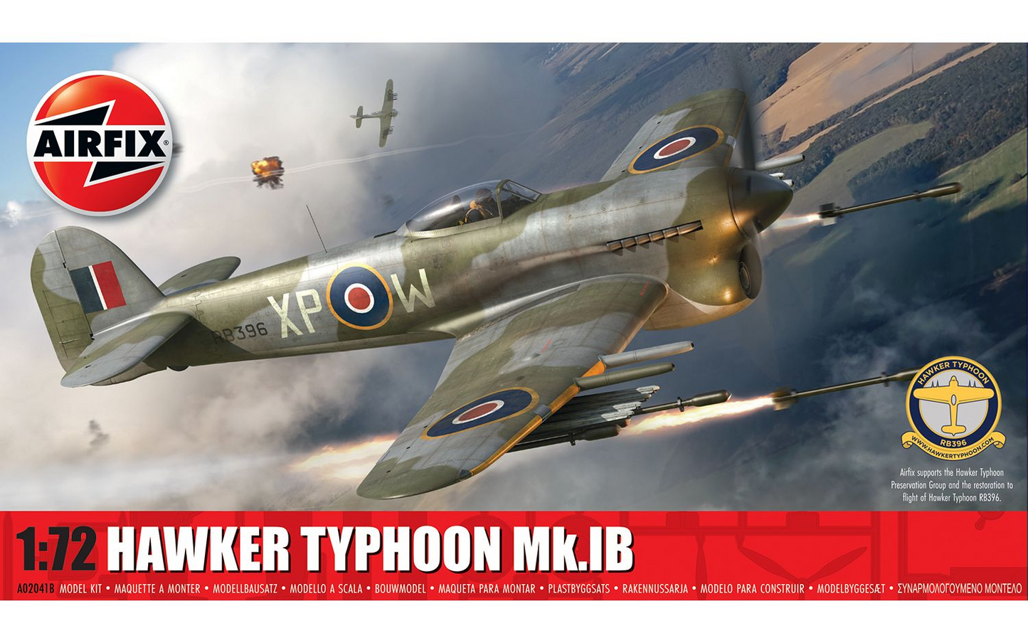 Hawker Typhoon Mk.IB Model Kit 1/72