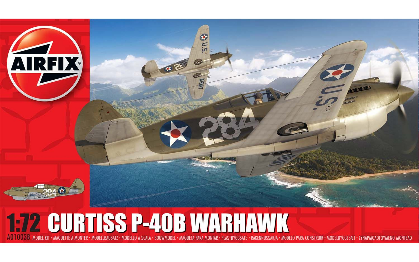 Curtiss P-40B Warhawk Model Kit 1/72