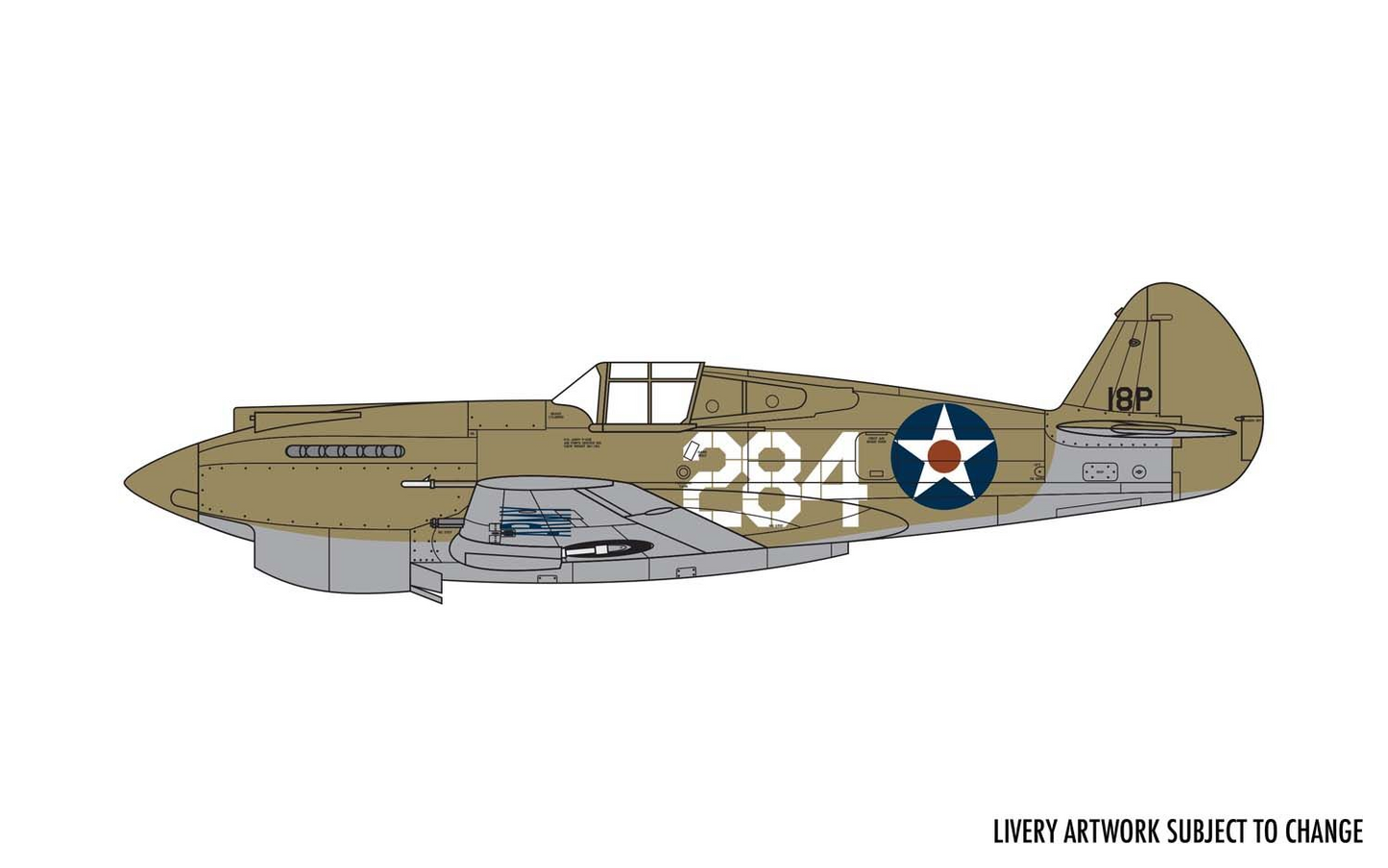 Curtiss P-40B Warhawk Model Kit 1/72