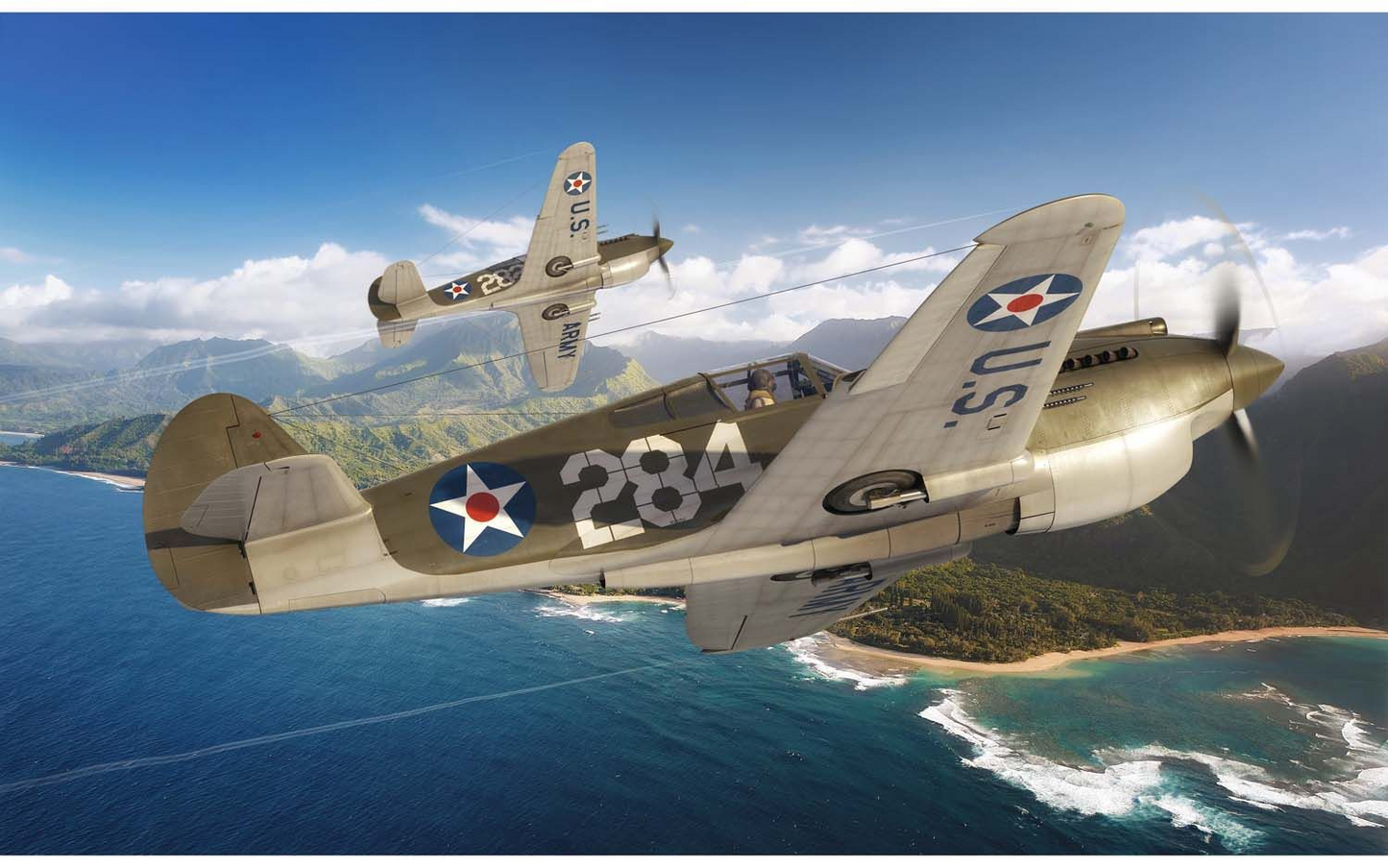 Curtiss P-40B Warhawk Model Kit 1/72