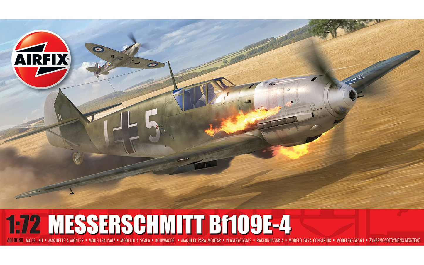 Messerschmitt Bf-109E-4 Model Kit 1/72