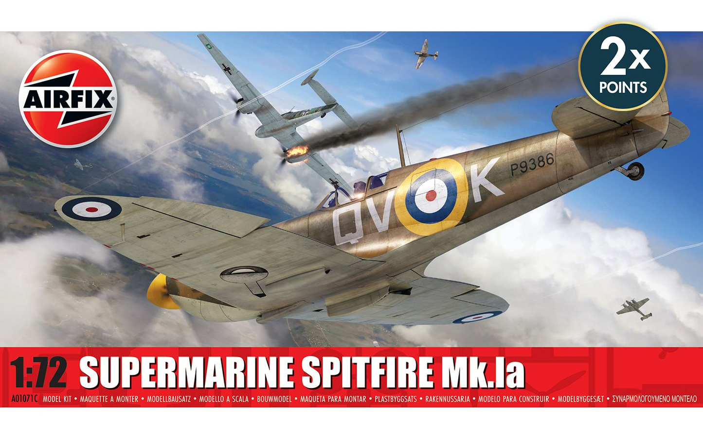 Supermarine Spitfire Mk.Ia Model Kit 1/72