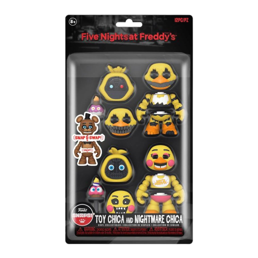 Five Nights at Freddy's SNAPS! Toy Chica & Nightmare Chica 2-Pack