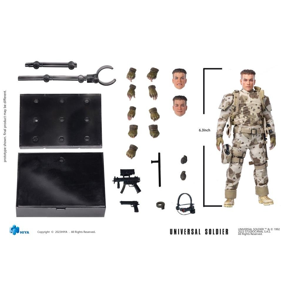 Universal Soldier Exquisite Super Series Luc Deveraux PX Previews Exclusive 1/12