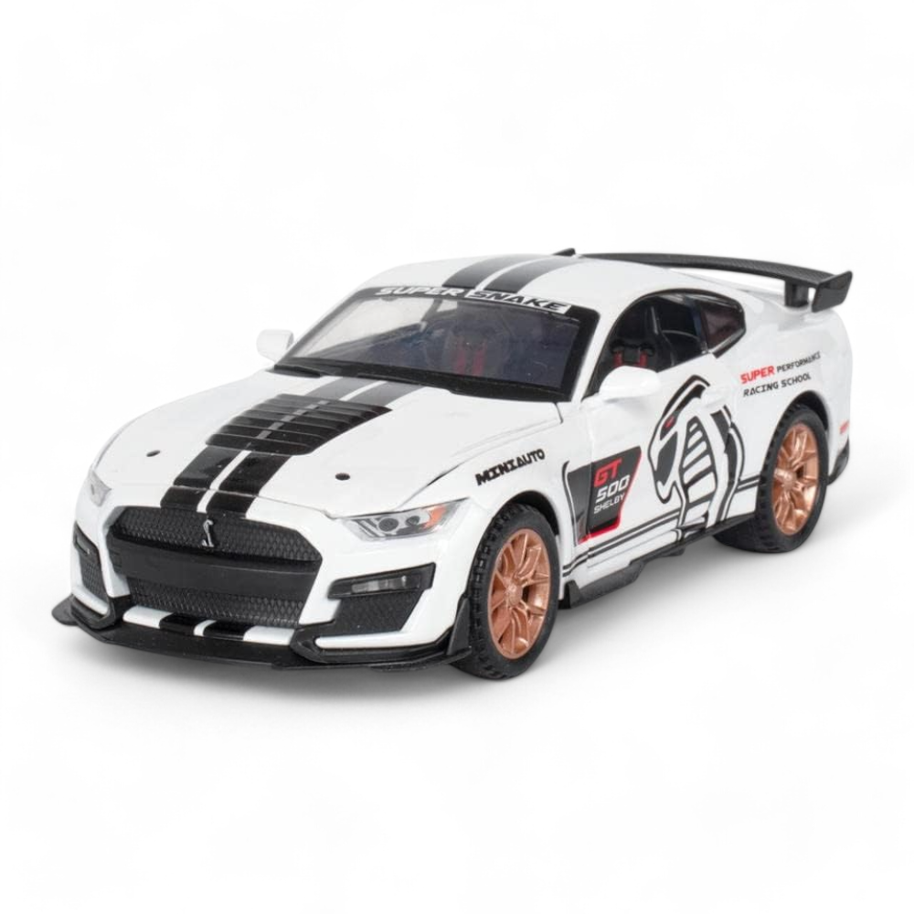 Shelby Cobra GT500 Blanco Luces y Sonido 1/30