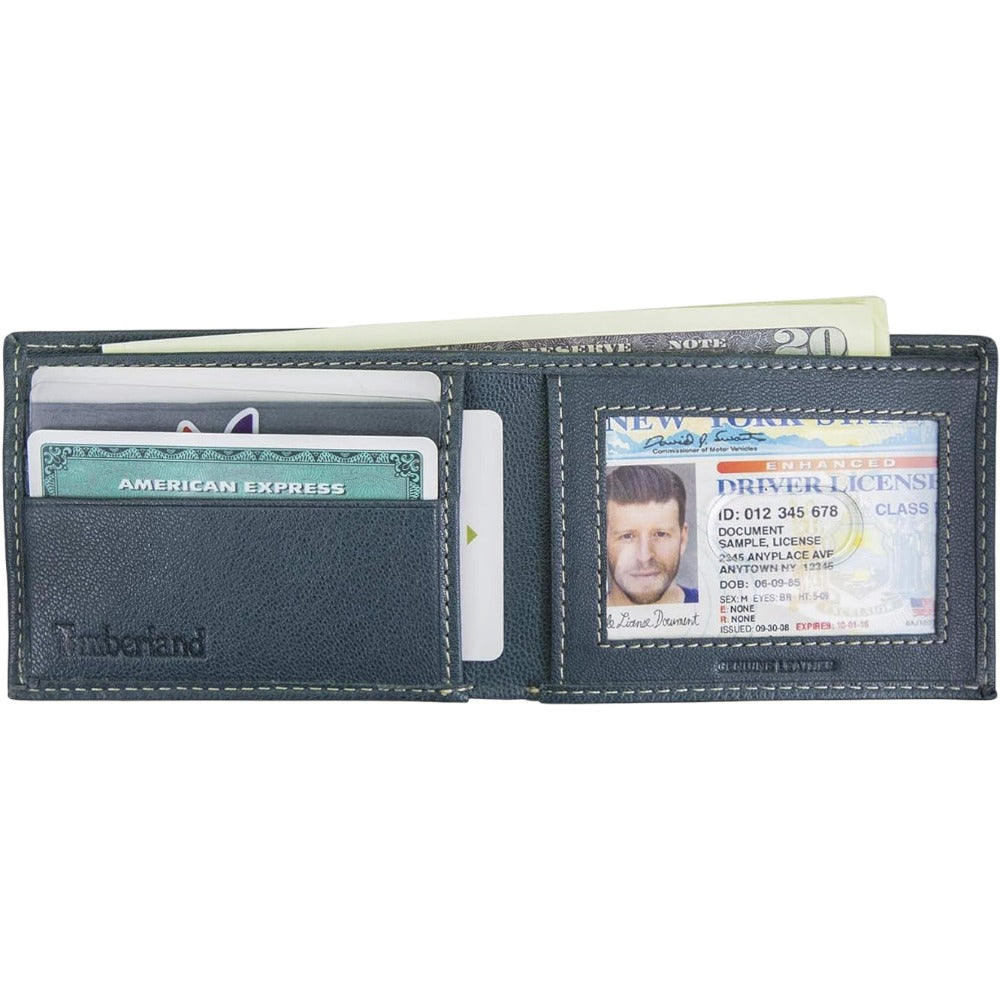 Timberland - Billetera para Hombre Bifold Azul