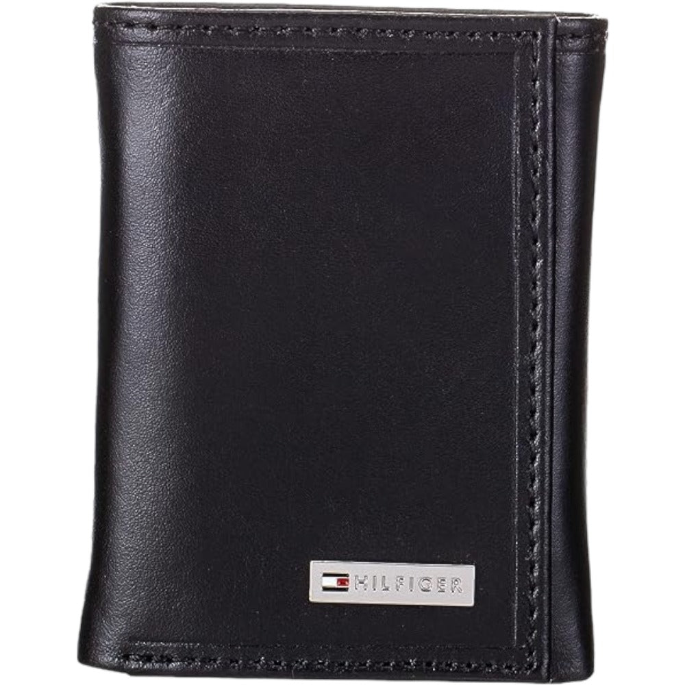 Tommy Hilfiger - Billetera para Hombre Trifold Negro