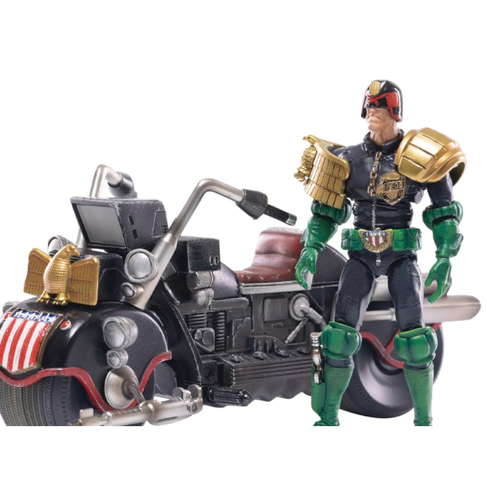 2000 AD Exquisite Mini Series Judge Dredd & Lawmaster Mark II 1/18