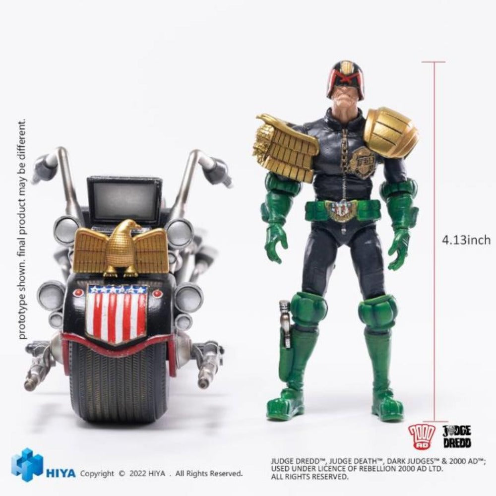 2000 AD Exquisite Mini Series Judge Dredd & Lawmaster Mark II 1/18