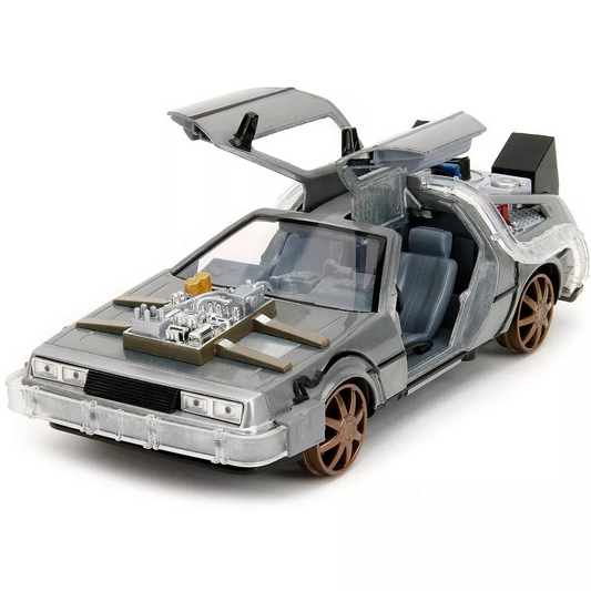 Hollywood Rides: Back to the Future III - DeLorean Time Machine Train Wheels 1/24