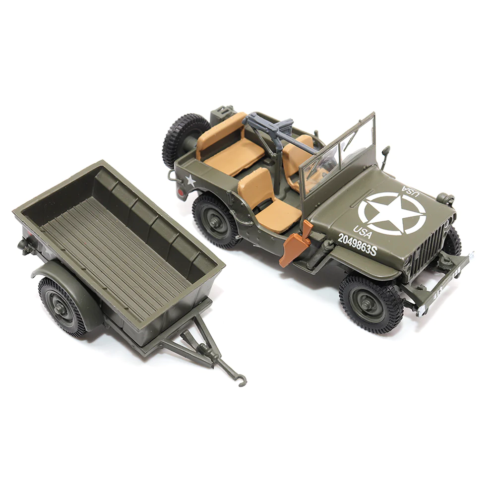 Willys Jeep 1/4-Ton Utility Truck & Trailer 1/43