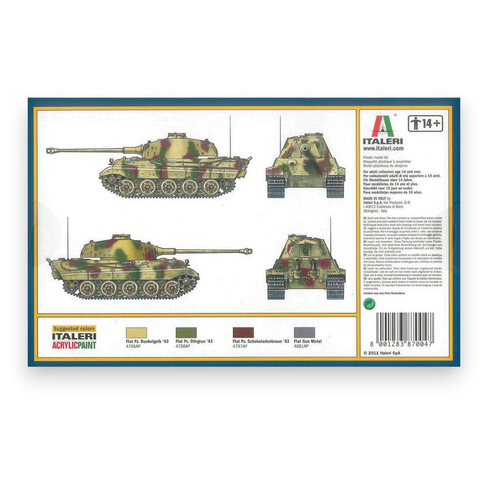 SD. Kfz. 182 King Tiger Model Kit 1/72