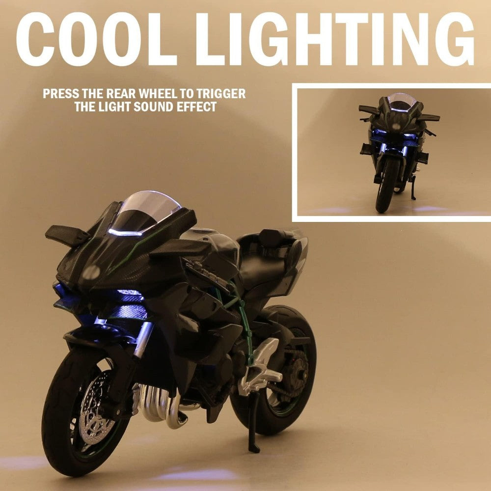 Motocicleta Ninja H2R Luces y Sonido 1/12