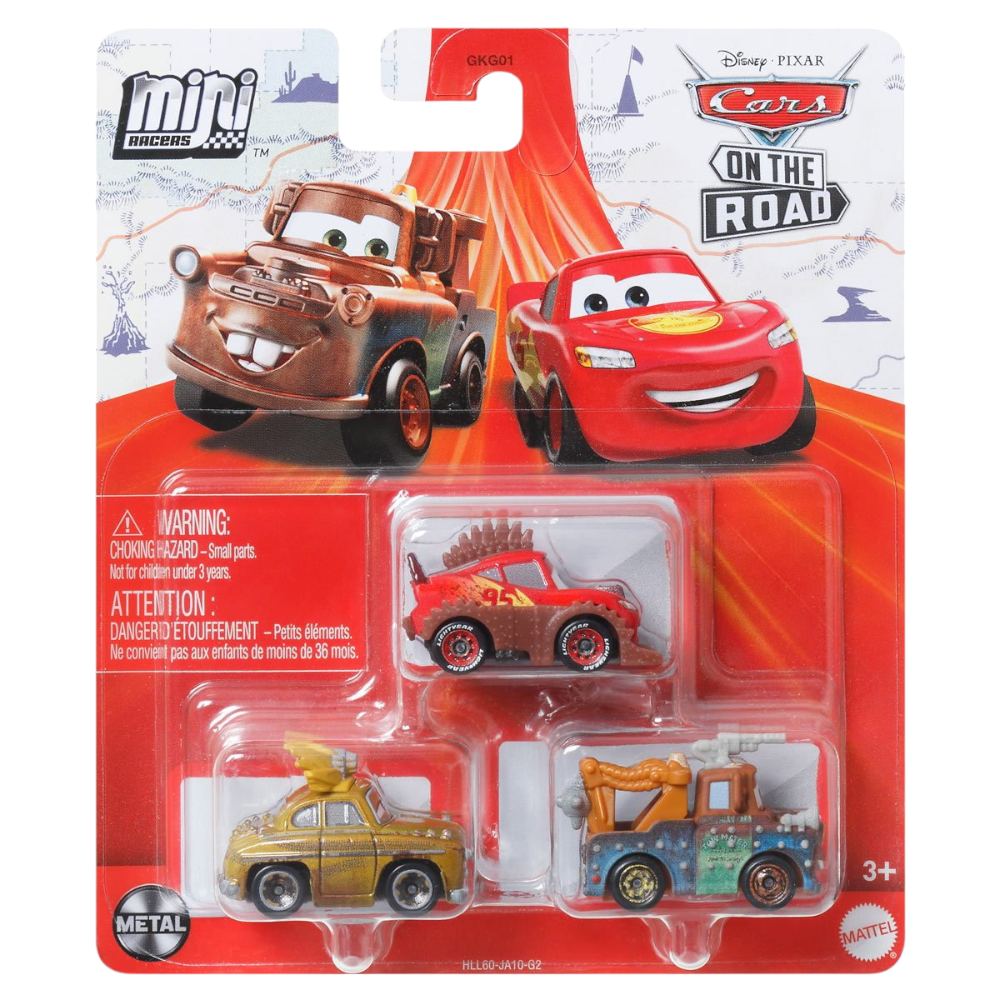 Cars Mini Racers: Rumbler Lightning McQueen - Chieftess - Rumbler Mater 1/87