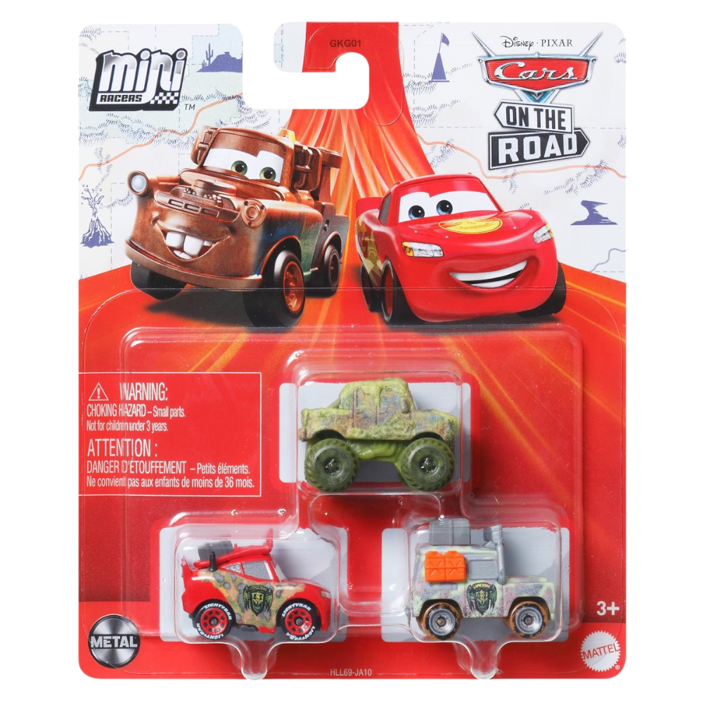 Cars Mini Racers: Ivy - Cryptid Buster Lightning McQueen - Margaret Motorray 1/87