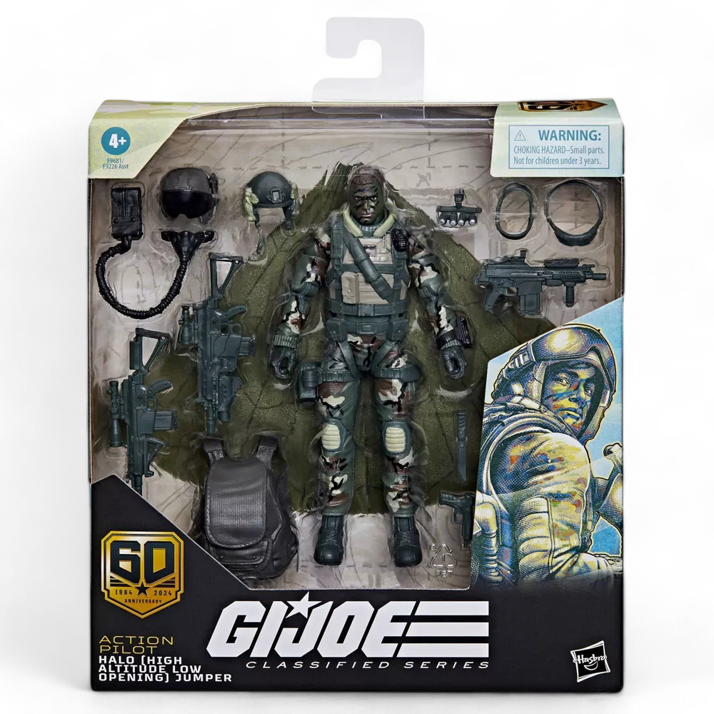G.I. Joe Classified Series 60th Anniversary - Action Pilot Halo High Aptitude Low Opening Jumper