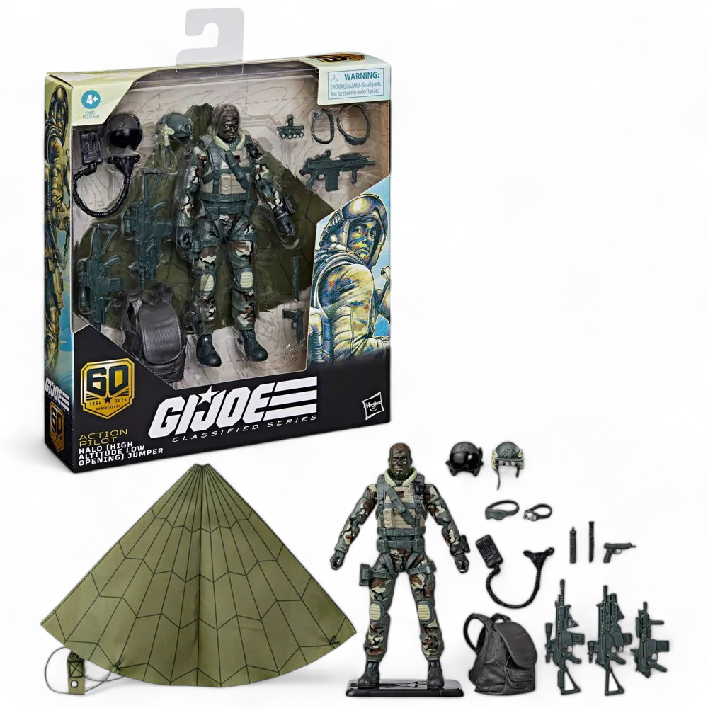 G.I. Joe Classified Series 60th Anniversary - Action Pilot Halo High Aptitude Low Opening Jumper