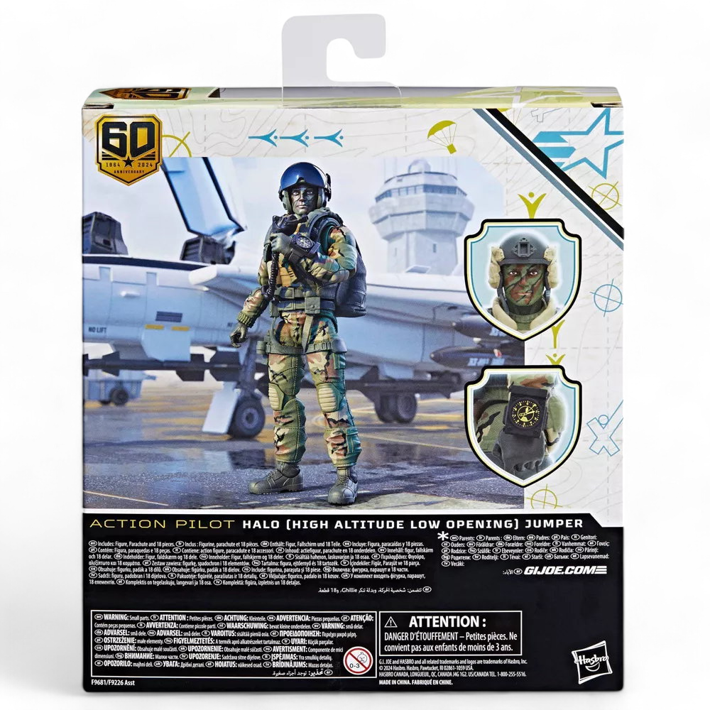G.I. Joe Classified Series 60th Anniversary - Action Pilot Halo High Aptitude Low Opening Jumper
