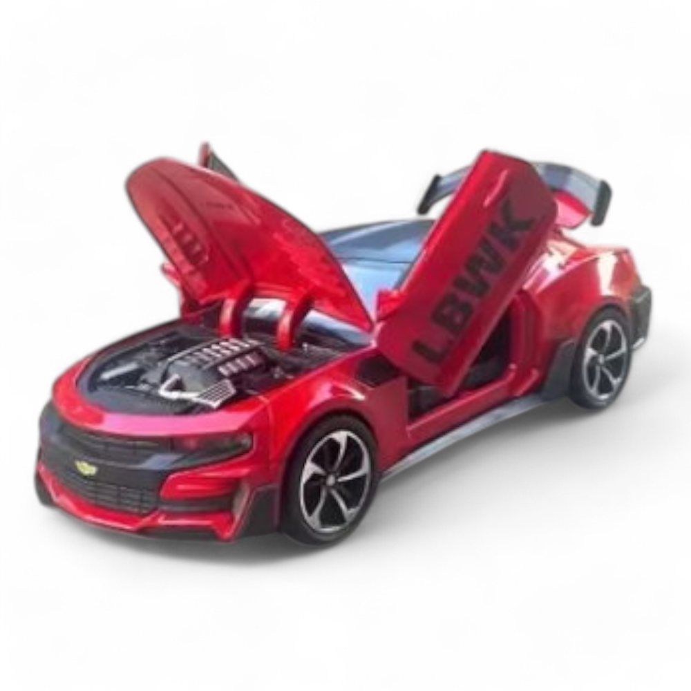 Chevrolet Camaro Turbo Rojo Luces y Sonido 1/24