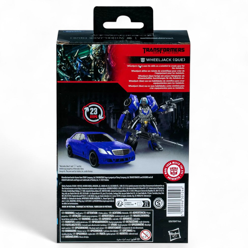 Transformers Studio Series Deluxe Class Transformers: Dark of the Moon Wheeljack Que