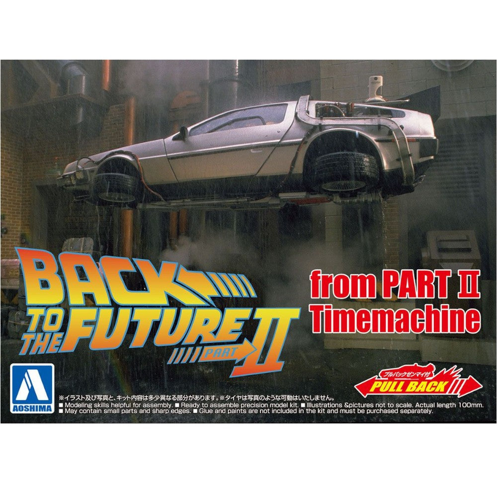 Back to the Future Part II Delorean Time Machine Part Model Kit 1/43