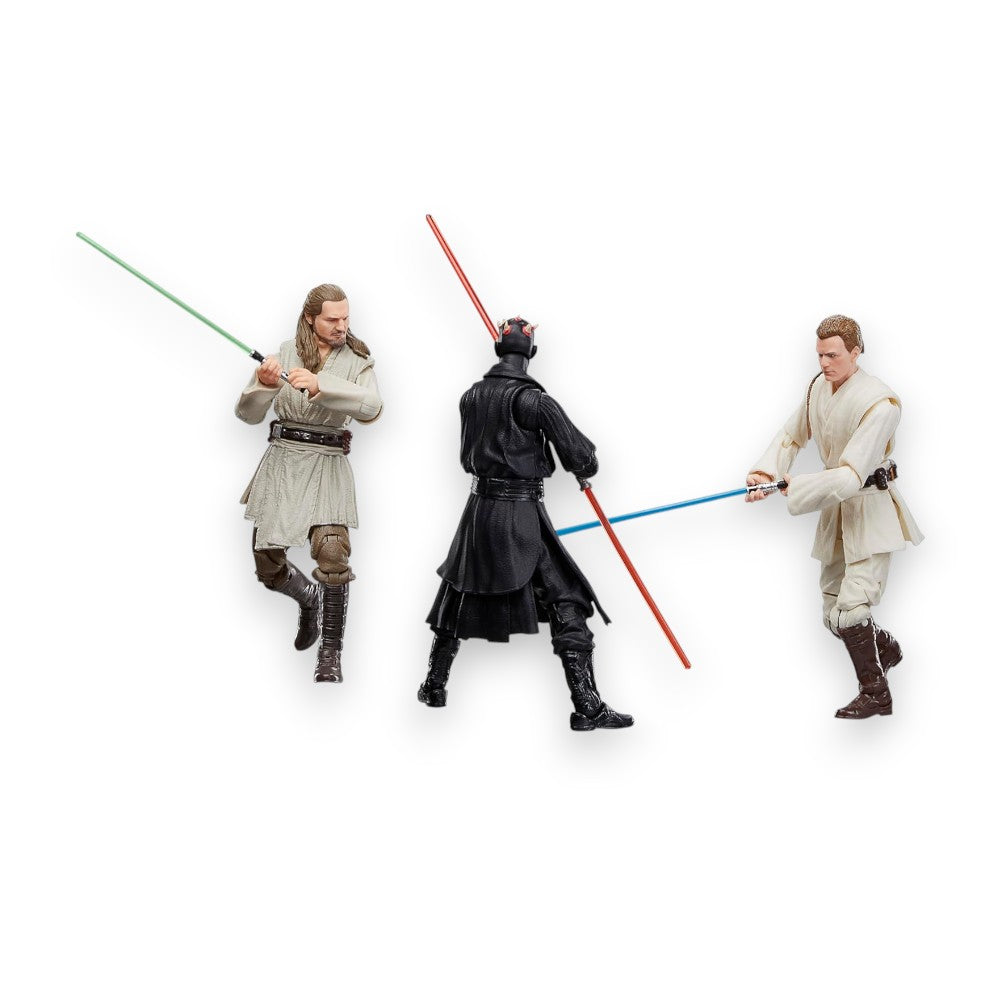 Star Wars The Black Series Qui-Gon Jinn, Darth Maul, OBI-Wan Kenobi The Phantom Menace - Figuras de acción de 6 pulgadas Star Wars The Black Series Qui-Gon Jinn, Darth Maul, OBI-Wan Kenobi The Phantom Menace - Figuras de acción de 6 pulgadas