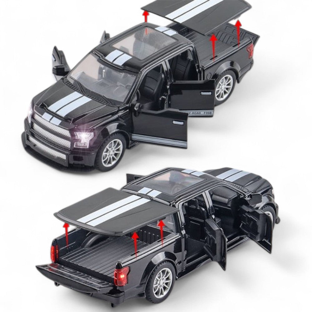 Camioneta Shelby Off Road F-300 Negro Luces y Sonido 1/22