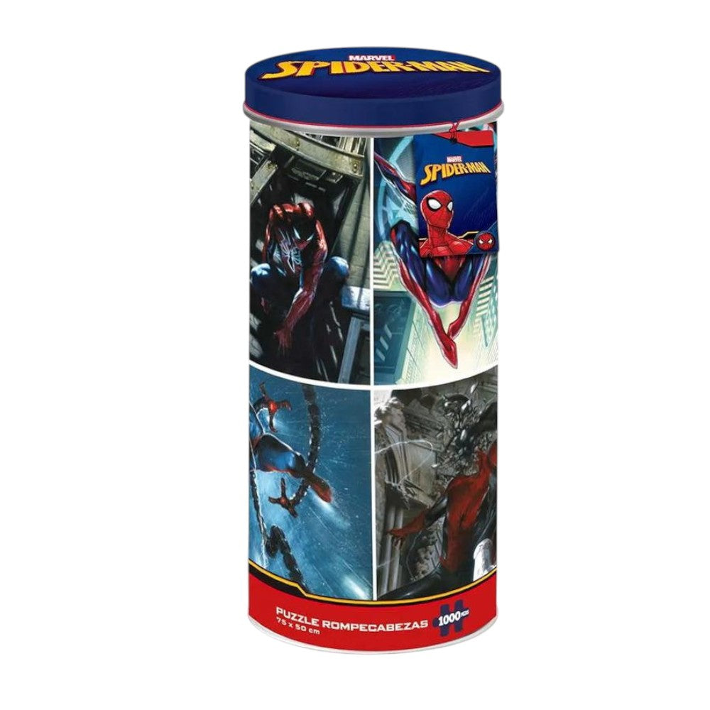 Marvel: Spider-Man Rompecabezas en Tubo Metálico 1000 Piezas