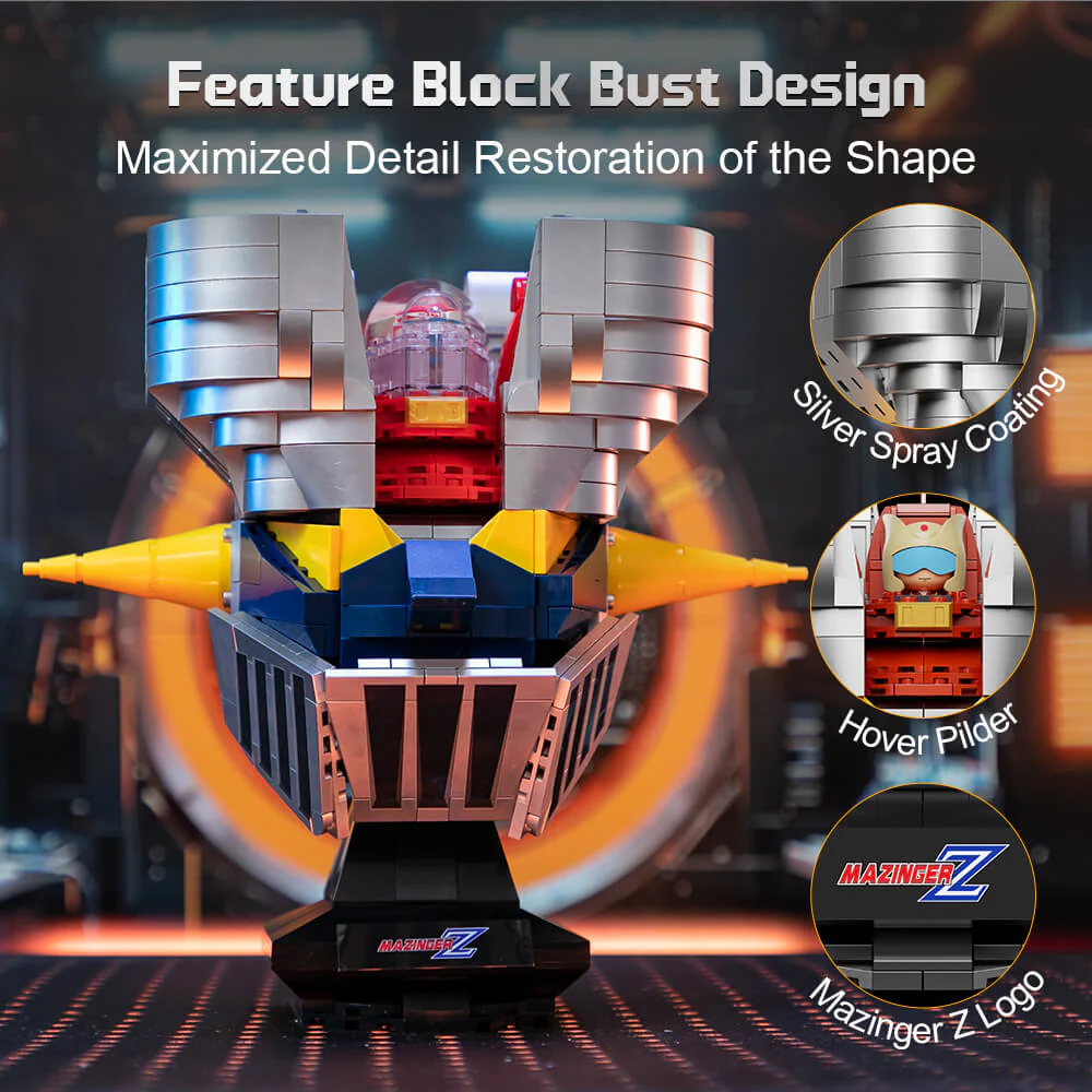 Bloques de Construcción Mazinger Z Busto 670 Piezas