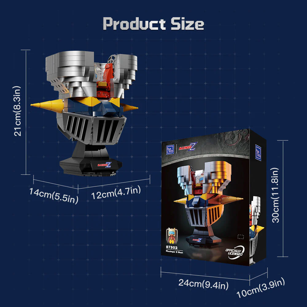 Bloques de Construcción Mazinger Z Busto 670 Piezas