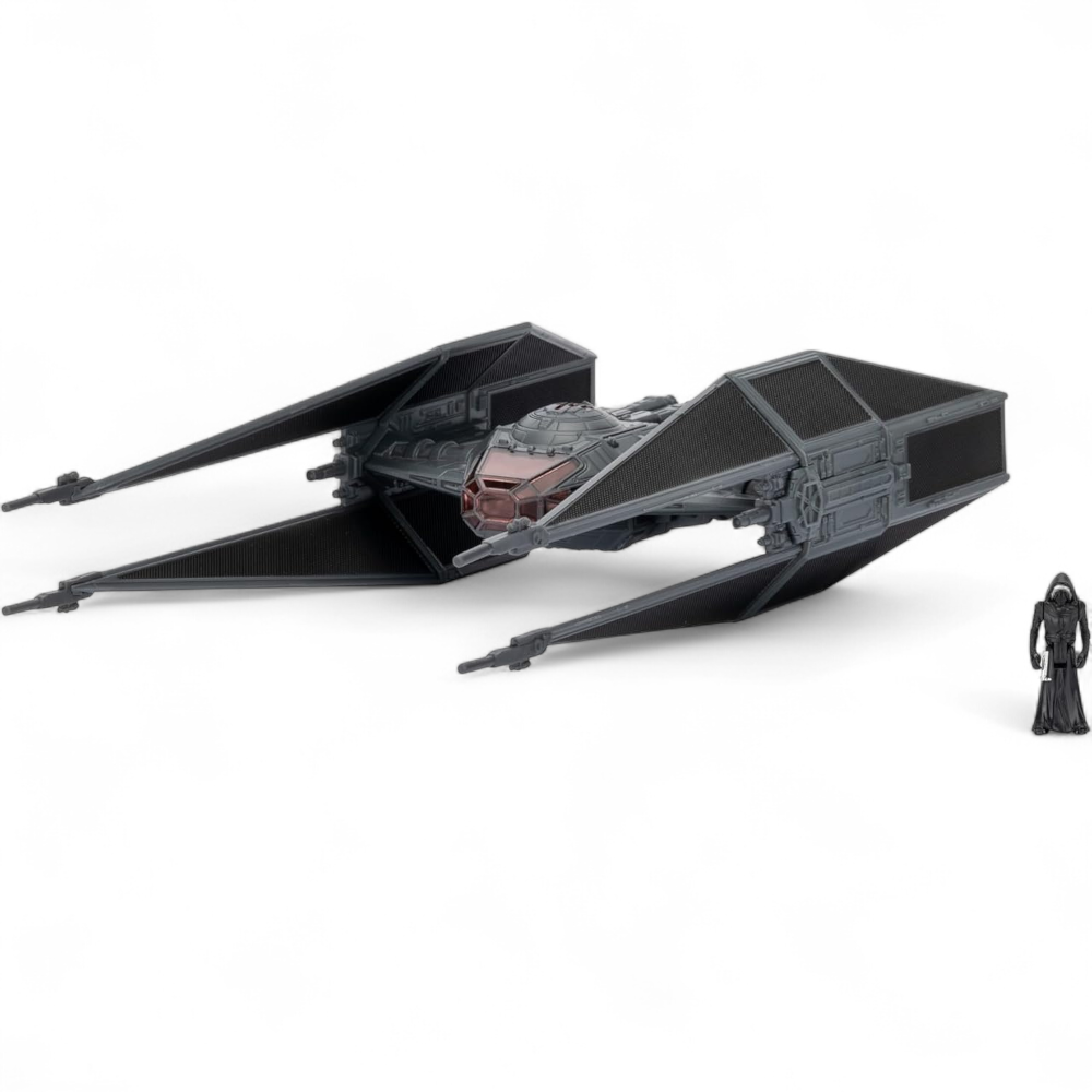 Star Wars Micro Galaxy Squadron TIE Silencer & Kylo Ren