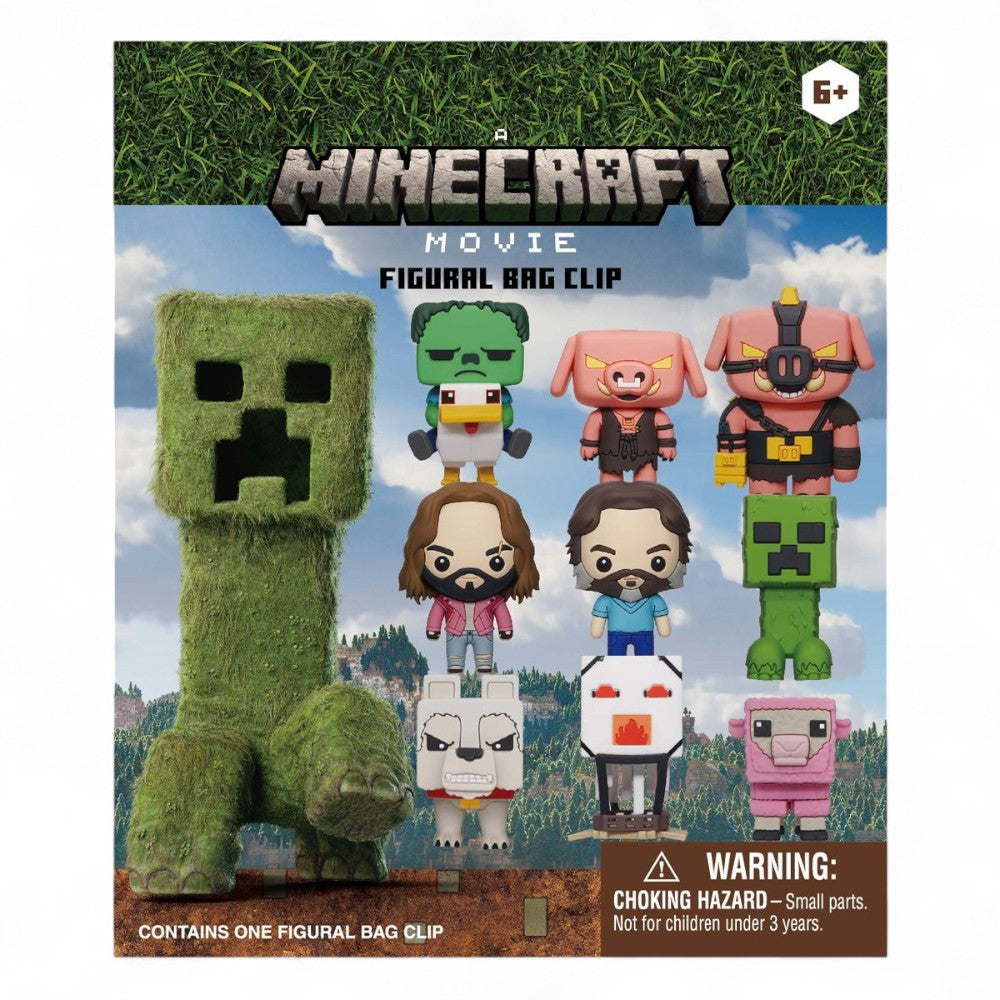 A Minecraft Movie 3D Mini Figuras Bag Clip