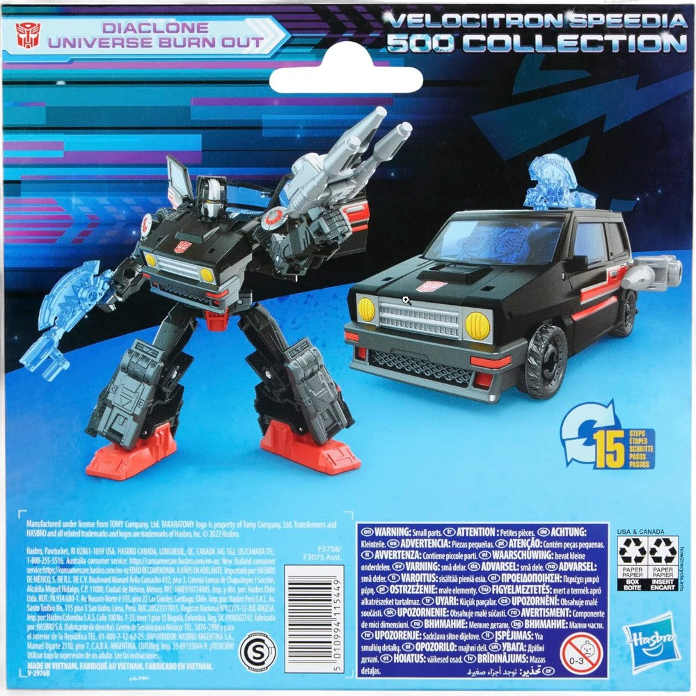 Transformers Legacy Velocitron Speedia 500 Collection Diaclone Universe Burn Out