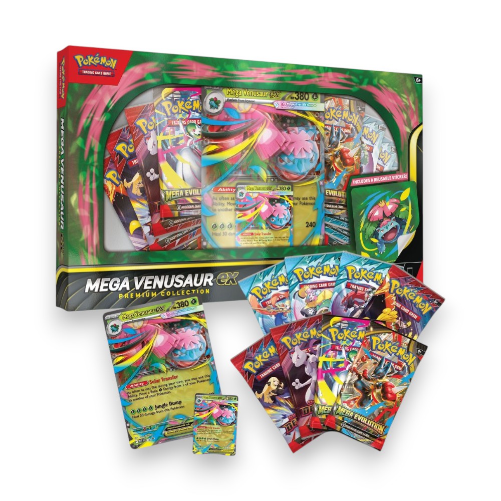Pokmon TCG: Mega Venusaur EX Premium Collection Box Factory Sealed, Mega Evolution Set Pokmon TCG: Mega Venusaur EX Premium Collection Box Factory Sealed, Mega Evolution Set