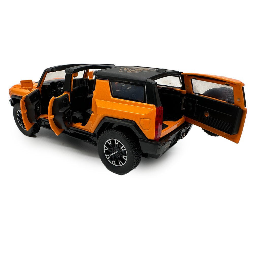 Hummer HEV SUV Naranja Descapotable Luces y Sonido 1/32