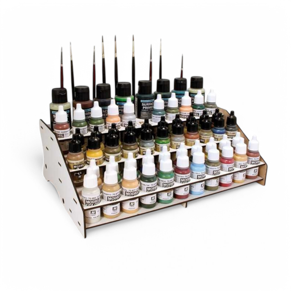 Organizador de Pinturas: Frontal