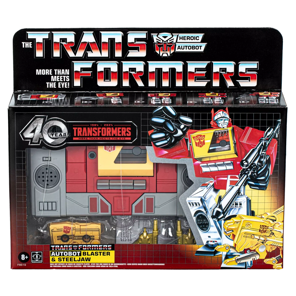 Transformers Retro 40th Anniversary Autobot Blaster & Steeljaw Exclusive