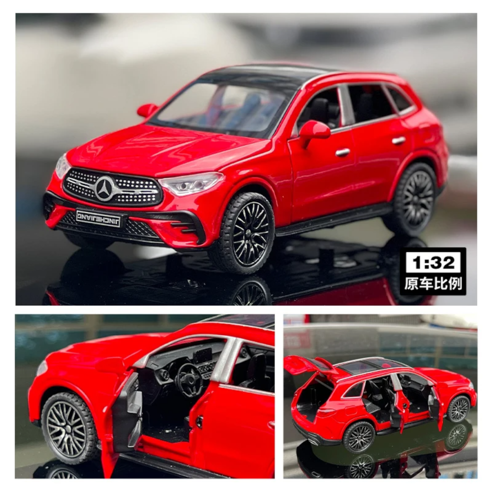 Mercedes-Benz GLC SUV Rojo Luces y Sonido 1/32