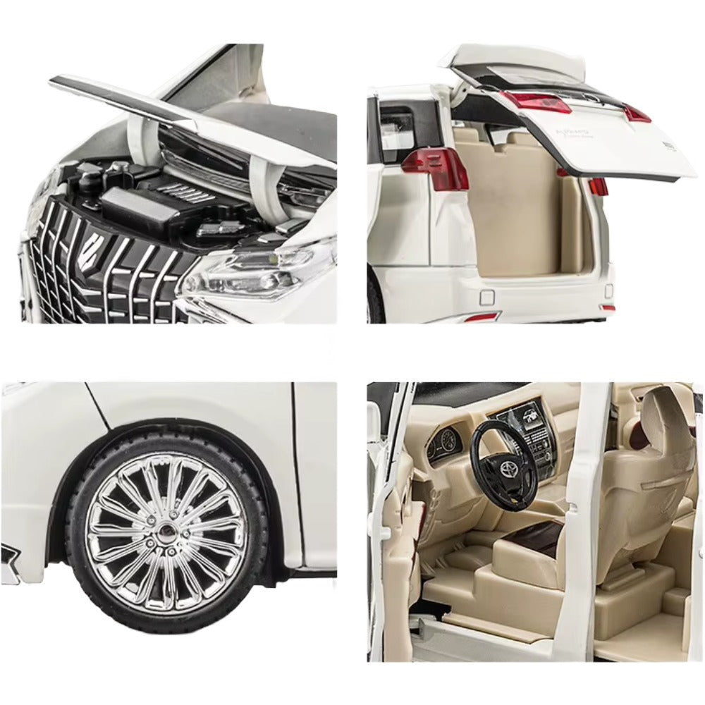 Toyota Alphard Blanco (Luces y Sonido) 1/24