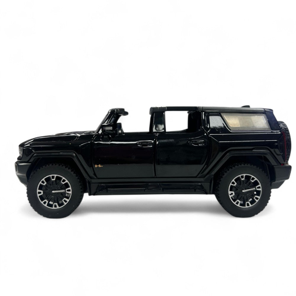 Hummer HEV SUV Descapotable Negro Luces y Sonido 1/32