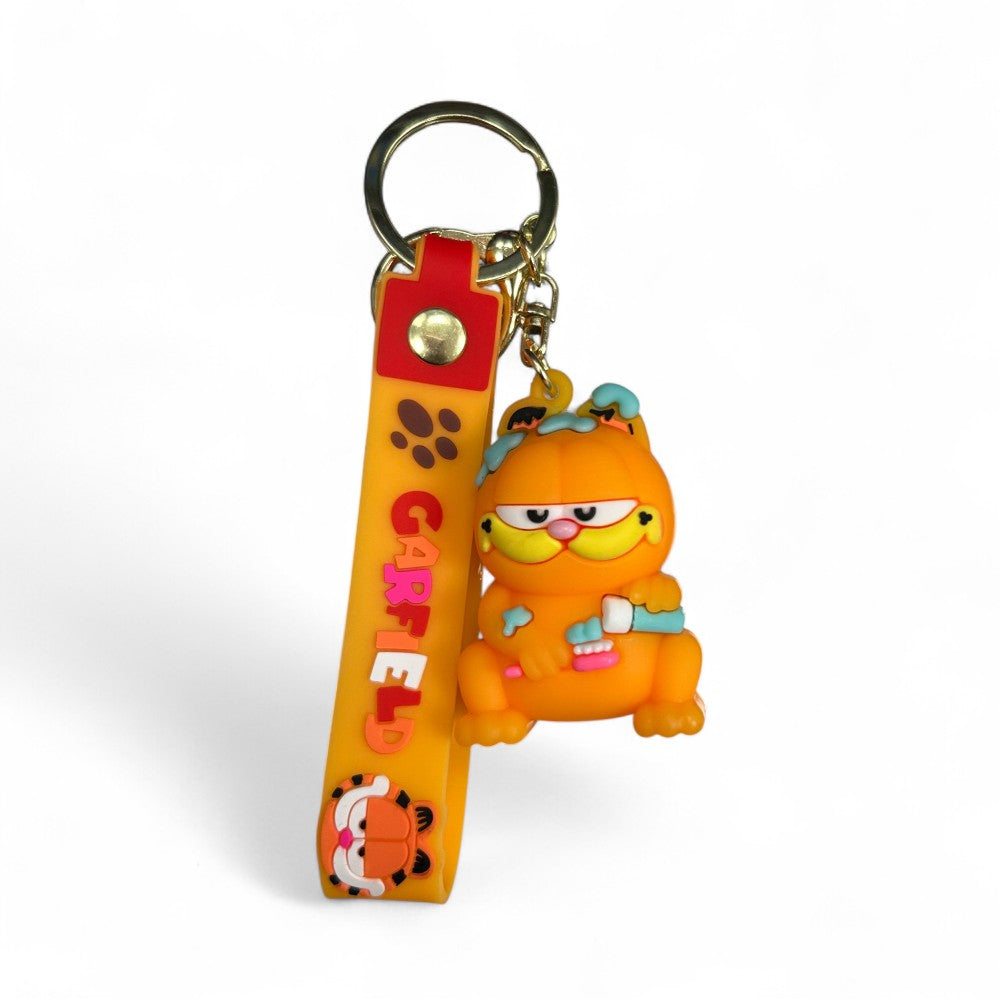 Llavero Garfield lavándose los dientes