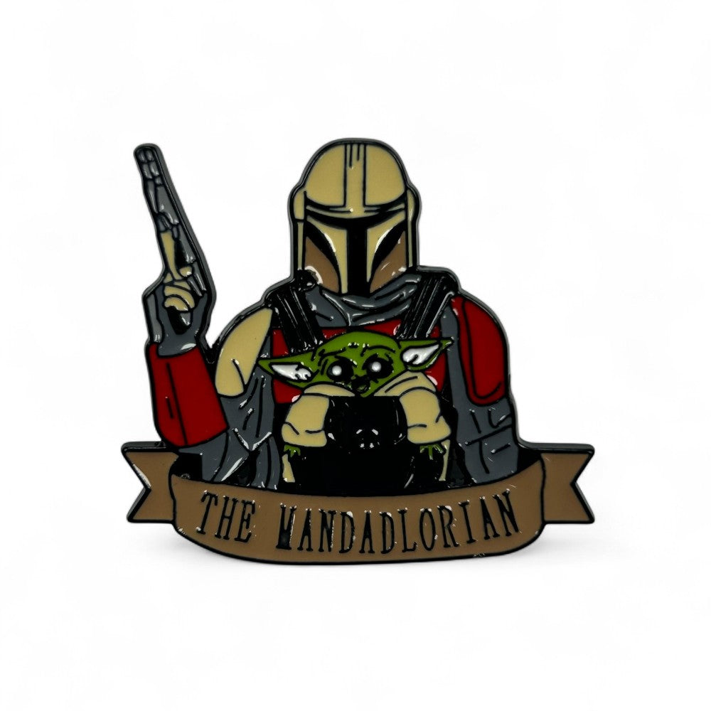 Pin The Mandalorian & Grogu con Bláster I