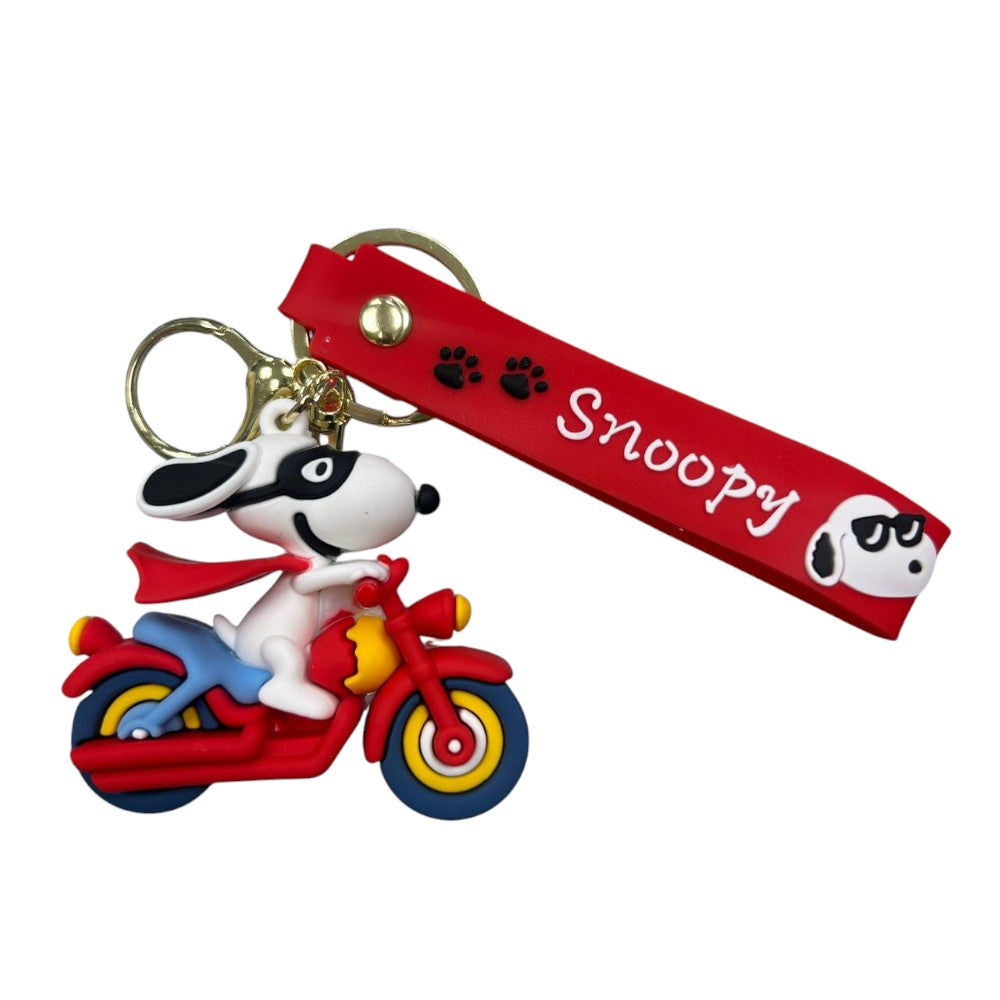 Llavero Snoopy Motocicleta