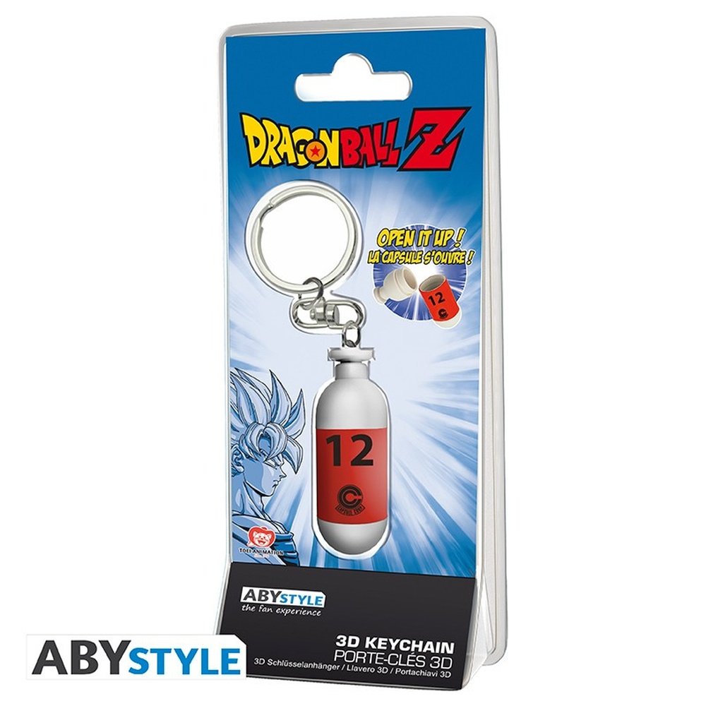 Dragon Ball Z: Llavero 3D Capsule Corp #12 Rojo