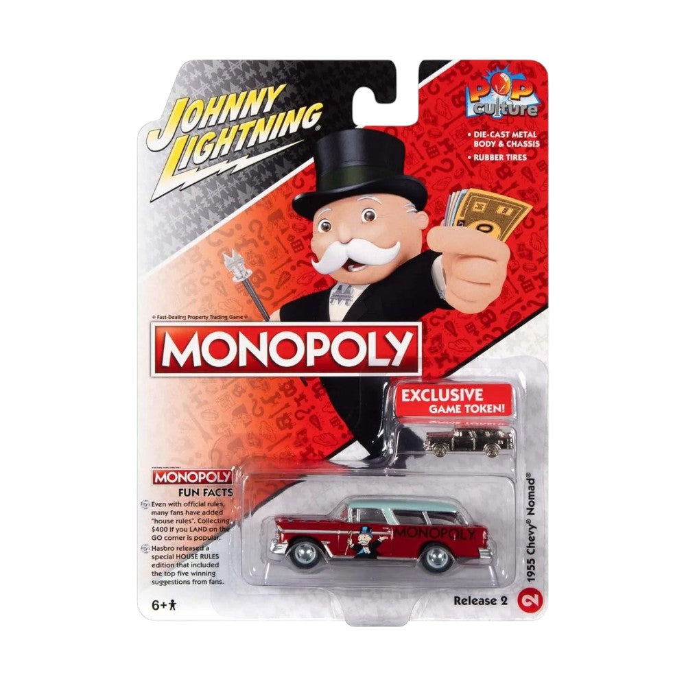 Monopoly 1955 Chevy Nomad (Pass Go) & Game Token 1/64