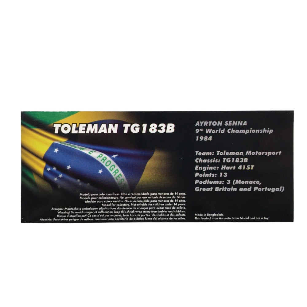 F1 Toleman TG184 #19 1984 - Ayrton Senna 1/43